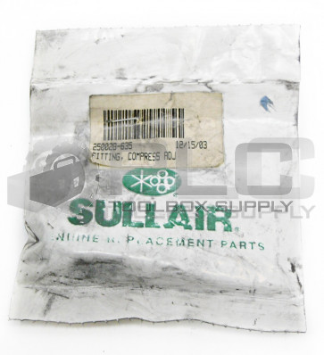 NEW SULLAIR 250028-635 ADJUSTER FITTING 1/8" NPT TO 1/8" TUBE