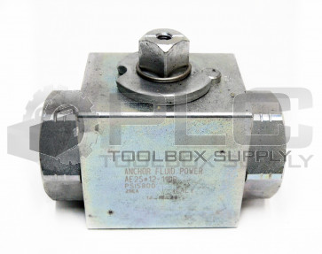 NEW ANCHOR FLUID POWER AE2S#12-11DB HYDRUALIC BALL VALVE PSI5800 CONN. SIZE: #12
