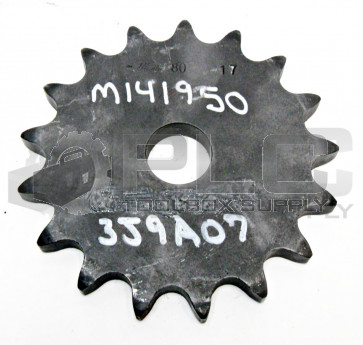 NEW MARTIN 80 17 SPOCKET 3/16" BORE 