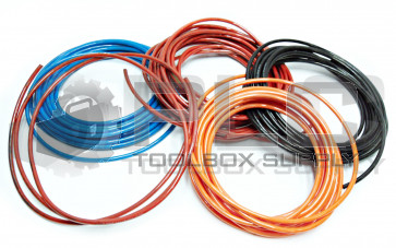 LOT OF 50M PISCO UB1065 POLYURETHANE TUBING ASSORTED COLORS OD: 10mm, ID: 6.5mm