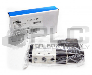 NEW NITRA AVS-5212-24D SOLENOID VALVE 20-115PSI