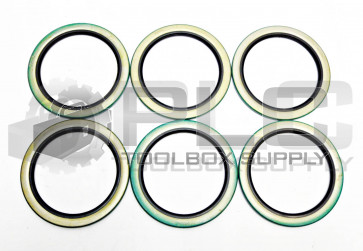 LOT OF 6 NEW REPLACEMENT SEALS 902236 ID: 2 3/4" OD: 3 3/4",  3/16"