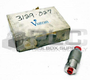 NEW VIATRAN 3475AP2AAA20 PRESSURE TRANSDUCER 0-200PSIG, 300PSIG MAX, 4-20mA