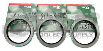 LOT OF 3 NEW CHICAGO RAWHIDE 34886 OIL SEAL ID: 3.5" OD: 4.5" WIDTH: 3/8" 