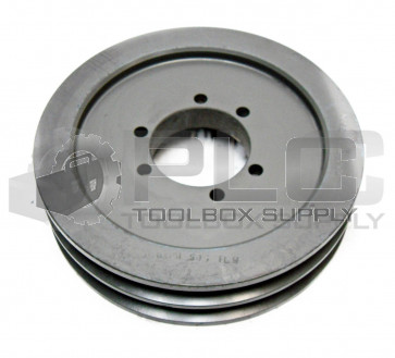 NEW SHEAVE 6.6X2B SDS TLW, 2 GROOVE, OD: 7" ID: 2-3/16" 