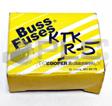 BOX OF 10 NEW BUSS KTK-R-5 LIMITRON CURRENT LIMITING FUSE 5AMP 600V