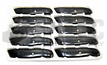 LOT OF 10 NEW AMERICA LINE METAL RETRACTABLE UTILITY KNIFE, 6", 3 BLADES