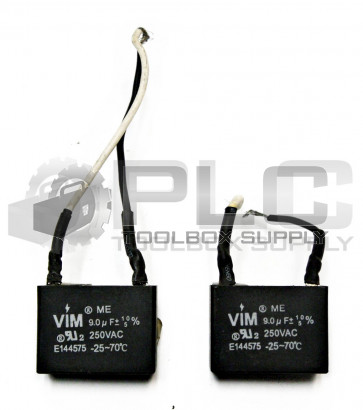 LOT OF 2 VIMTRONIC E144575 CAPACITOR 250VAC 