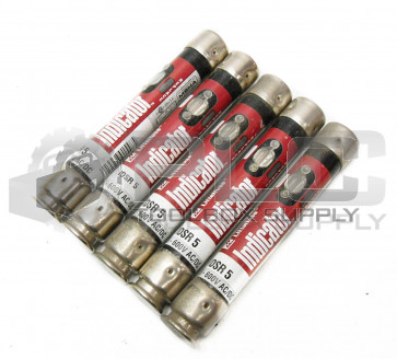 LOT OF 5 NEW LITTELFUSE IDSR 5 POWER-PRO INDICATOR FUSE 5AMP 600V AC/DC