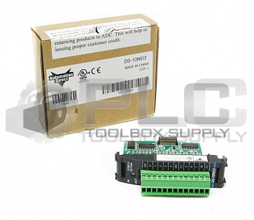 NEW AUTOMATION DIRECT D0-10ND3 INPUT MODULE, 10-POINT, 12-24 VDC