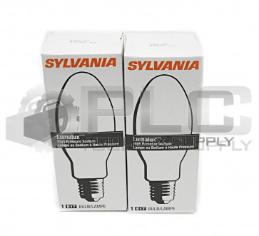 LOT OF 2 NEW SYLVANIA LU70/MED LUMALUX HIGH PRESSURE SODIUM LAMP, 70 WATT, 67504