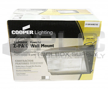 NEW COOPER LIGHTING MPFZ15 LUMARK Z-PAK WALL MOUNT, VOLTS: 277/MT, 150WATT