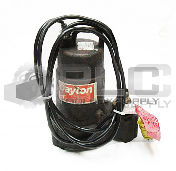DAYTON 3BB69 SUBMERSIBLE PUMP 0.5HP, 3450RPM, 120V, 60Hz, PH: 1