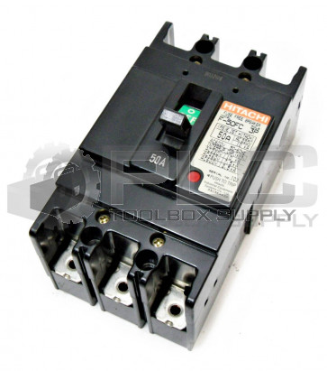 NEW HITACHI F-50FC 50AMP CIRCUIT BREAKER, 3POLE, CF5F 3P-50A