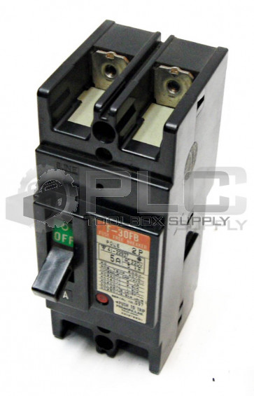 HITACHI F-30FB 5AMP CIRCUIT BREAKER, 2POLE, BF3F 2P-5A 