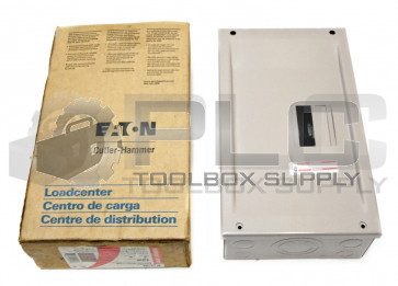 NEW EATON CH2L125SP LOADCENTER 125AMP, 2 SPACES, 4 CIRCUITS, 120/240VAC