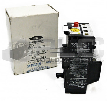 NEW SPRINGER JL1M OVERLOAD RELAY 5.5 - 8.5 AMP 