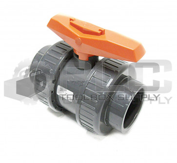 NEW GEORGE FISHER +GF+ TYPE 375 DN50 BALL VALVE PVC EPDM 2"