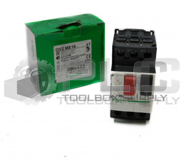 NEW SCHNEIDER ELECTRIC GV2ME16 MOTOR CIRCUIT BREAKER, 9-14 AMP RANGE. GV2-ME16