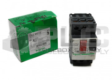 NEW SCHNEIDER ELECTRIC GV2ME03 MOTOR CIRCUIT BREAKER, .25-.4 AMP RANGE, GV2-ME03