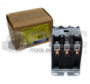 NEW SQUARE D 8910DPA43V14 CONTACTOR 40AMP COIL 24V ~ 50/60Hz