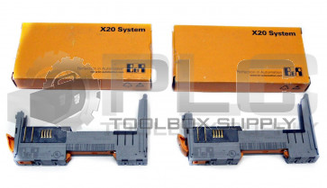 LOT OF 2 NEW B&R X20BM01 POWER SUPPLY BUS MODULE REV. F0