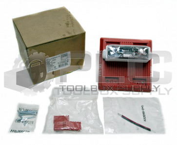 NEW COOPER MT-241575W-FR MULTITONE SIGNAL W/STROBE 24VDC 15/75CD WALL RED
