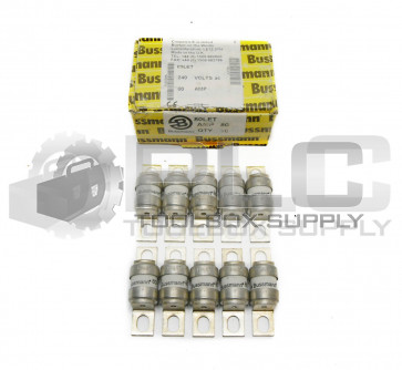 BOX OF 10 NEW BUSSMANN 80LET SEMICONDUCTOR FUSE 80AMP 240VAC