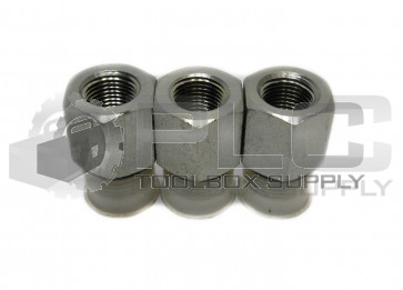 LOT OF 3 CONNECTOR ADAPTER 1-1/16" MALE O-RING X 1/2" FEMALE, STEEL