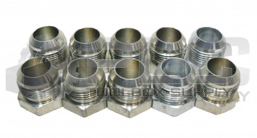 LOT OF 10 TUBE PLUG 37 DEGREE JIC 1" TUBE OD 1-5/16"-12 THREAD, STEEL
