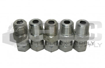 LOT OF 5 NEW PARKER 6-6 F6X-S SWIVEL NUT ADAPTER 3/8 JIC X 3/8 NPT MALE STEEL