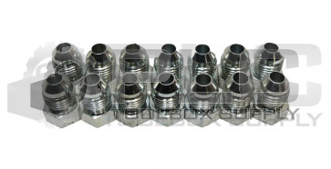 LOT OF 14 5/16 PLUG, MALE JIC 37°, HEX: 9/16", THREAD: 5/16"