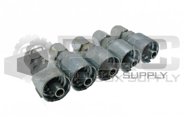LOT OF 5 NEW PARKER 11143-6-6 FITTING 3/8" HOSE X 3/8" MALE FERULOK FLARELESS
