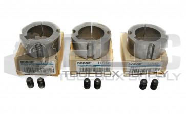LOT OF 3 NEW DODGE 117162 TAPER LOCK BUSHING 1610 X 1-7/16KW