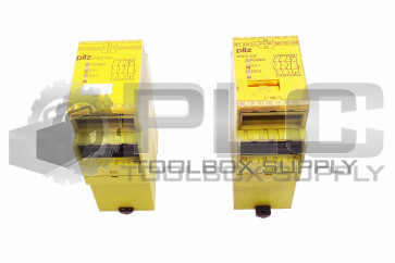 LOT OF 2 PILZ PNOZ X3P 24VDC 24VAC 3N/O 1N/C 1SO SAFETY RELAY 777310