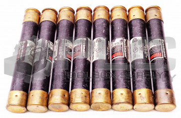 LOT OF 8 BUSSMANN FRS-R-1-6/10 FUSETRON DUAL-ELEMENT TIME DELAY FUSE 600V 300VDC