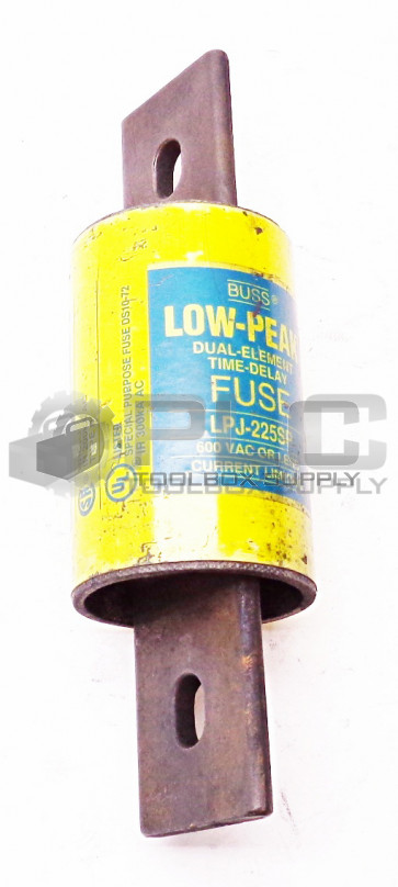 BUSSMANN LPJ-225SP LOW-PEAK DUAL-ELEMENT TIME DELAY FUSE 600VAC