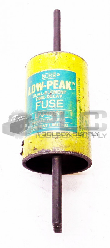 BUSSMANN LPJ-400SP LOW-PEAK DUAL ELEMENT TIME DELAY FUSE 600VAC