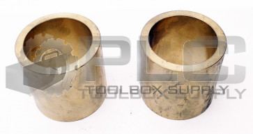 LOT OF 2 NEW CAST 3240-20 BRONZE SLEEVE BEARING 2 X 2 1/2 X 2 1/2