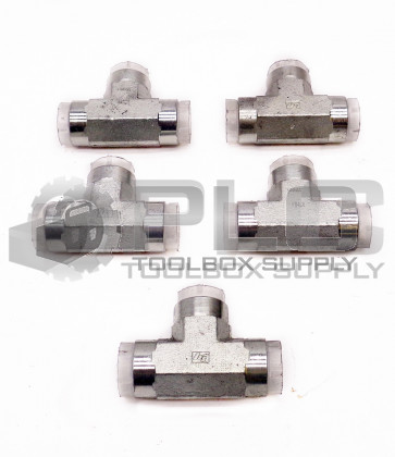 LOT OF 5 NEW BI HI1406 1/2" T-FITTING