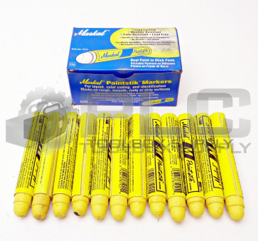 NEW MARKAL 81921 YELLOW PAINTSTIK MARKERS (12 IN BOX)