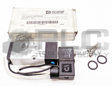 NEW DYNAQUIP CONTROLS 145750.03 SOLENOID VALVE 24V DC 2.5W