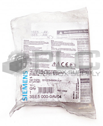 NEW SIEMENS 3SE5 000-0AV04 RADIUS ACTUATOR 3SE5000-0AV04