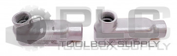 LOT OF 2 NEW DURALOY OLB-3M 1" CONDUIT BODY SIZE TYPE TB