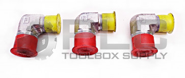 LOT OF 3 NEW PARKER SK0114 1" MALE 7/8 MALE 90° ELBOW FITTING