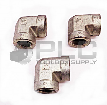 LOT OF 3 NEW PARKER 15/16" FEMALE 15/16" FEMALE 90° ELBOW FITTING