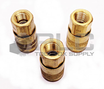 LOT OF 3 NEW PARKER B23 3/8" BRASS COUPLER