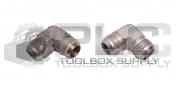LOT OF 2 NEW PARKER 7/8" IN 1-5/16" THREAD 2-SIDE TAPERED MALE 90° ELBOW FITTING