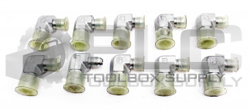 LOT OF 10 NEW PARKER 1/2" IN MALE 1/2" TAPERED MALE 90° ELBOW FITTING