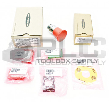 NEW BANNER SSA-EBM-12L E-STOP BUTTON KIT *READ*